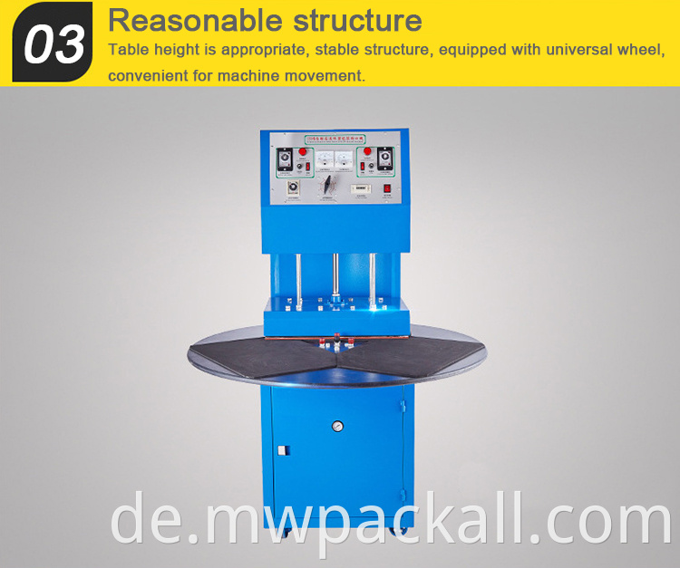 Plattenspieler-Typ Blister-Verpackungsmaschine / PVC-Papier CardThermo-Versiegelungsmaschine für Hardware, Spielzeug